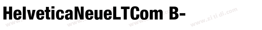 HelveticaNeueLTCom B字体转换